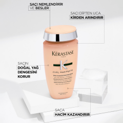 Bain Hydratation Douceur Kıvırcık Saçlar için Besleyici Saç Banyosu