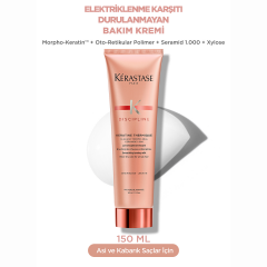 Keratine Thermique Elektiriklenme Karşıtı Şekillendirici Durulanmayan Saç Bakım Kremi