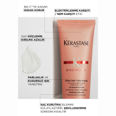 Keratine Thermique Elektiriklenme Karşıtı Şekillendirici Durulanmayan Saç Bakım Kremi