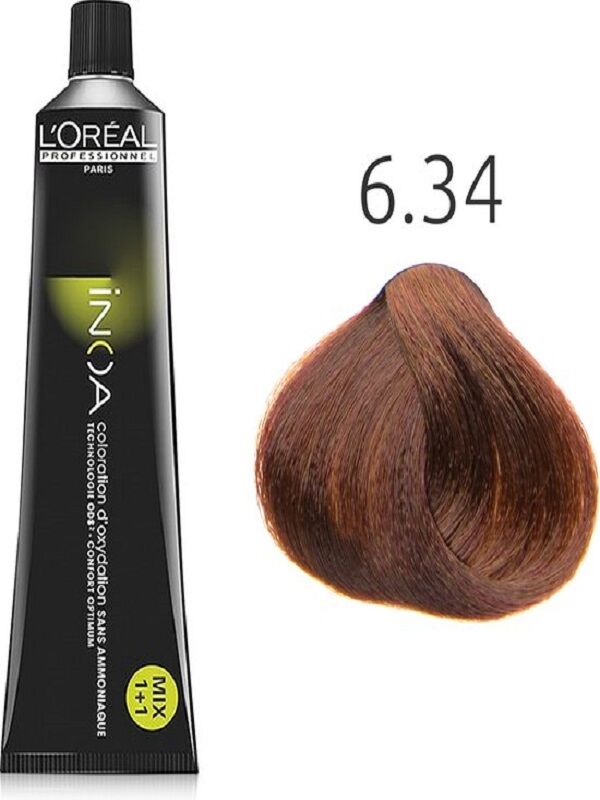 Loreal İnoa Amonyaksız Saç Boyası 6.34